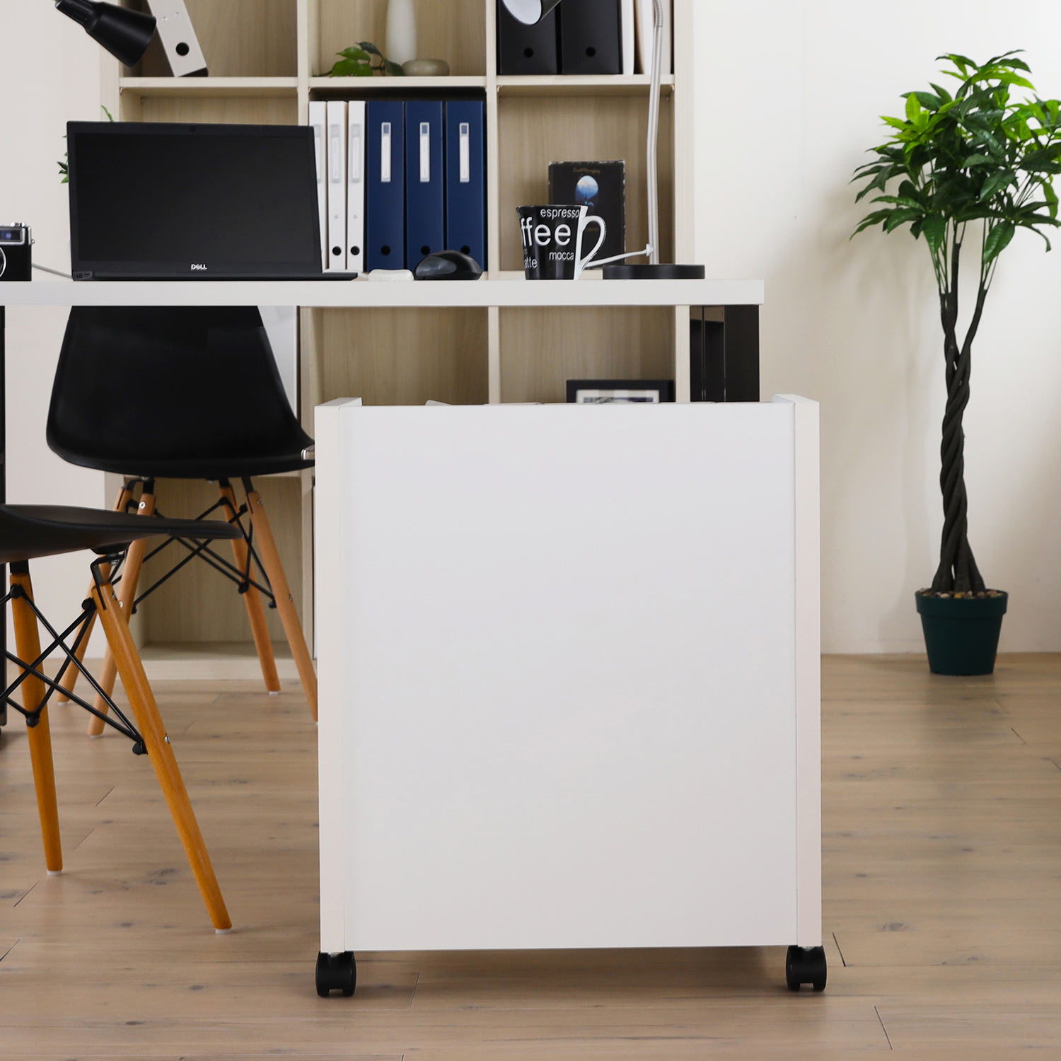 【美品】お値下げ　完成品　 ベルメゾン　コンパクトデスク　80×40 キューブボックス（奥行40cm）（キューブボックス/カラー