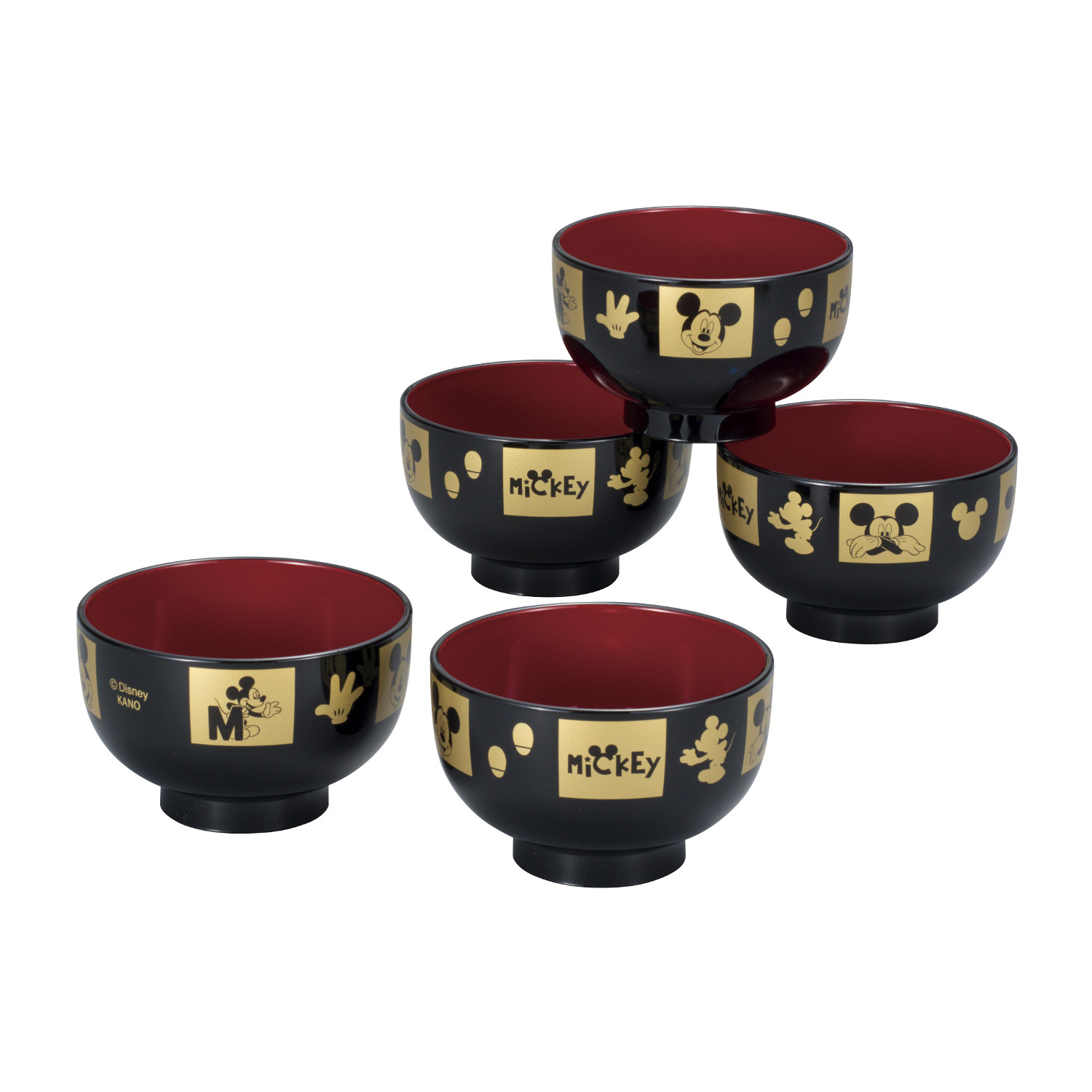 日常使いしやすい 高級感のあるお椀 5個セット ミッキーマウス ディズニー Disney 通販のベルメゾンネット 日常使いしやすい 高級感のあるお椀 5個セット ミッキーマウス ディズニー Disney 通販のベルメゾンネット