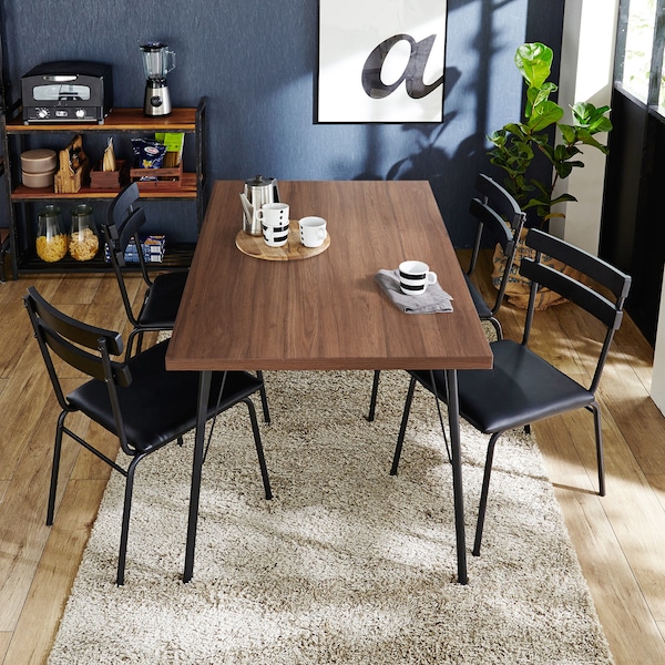 【ベルメゾン】カフェ風ダイニングテーブル(5点セット)