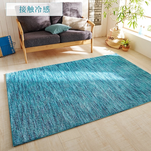 【ベルメゾン】涼感・防ダニ・抗菌・遮音のナイロン混ラグ