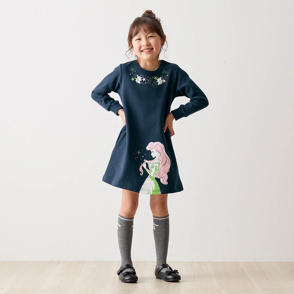 裏起毛ワンピース 選べるキャラクター ディズニー Disney 通販のベルメゾンネット 裏起毛ワンピース 選べるキャラクター ディズニー Disney 通販のベルメゾンネット