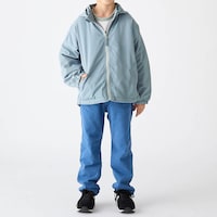 スモーキーブルーグレー（ツイルタイプ）／モデル身長125cm・130サイズ