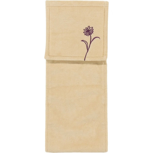お花の刺繍が可愛いトイレットペーパーホルダーカバー・スリッパ（単品）