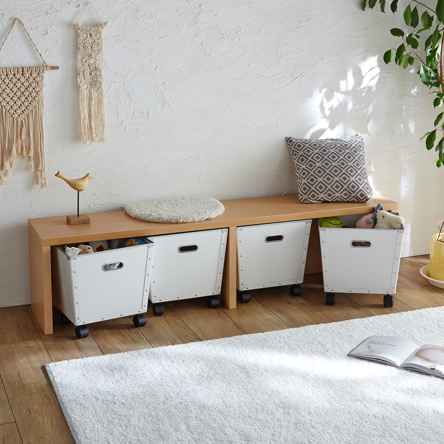 デスクにもなるクラフトボックス付き収納ベンチ 通販のベルメゾンネット デスクにもなるクラフトボックス付き収納ベンチ 通販のベルメゾンネット