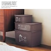 【ピーナッツ/PEANUTS】「スヌーピー」カラーボックスに収納できる フタ付収納ボックス 同色2個セット