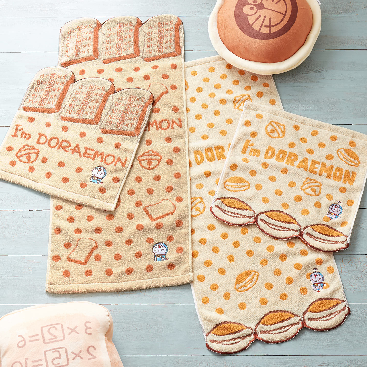 【アイムドラえもん/I'm Doraemon】アンキパン・どらやきジャガードタオル「I'm Doraemon」