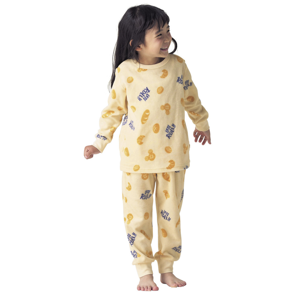 【ディズニー/Disney】キッズ肌側綿フリースあったかパジャマ(選べるキャラクター)