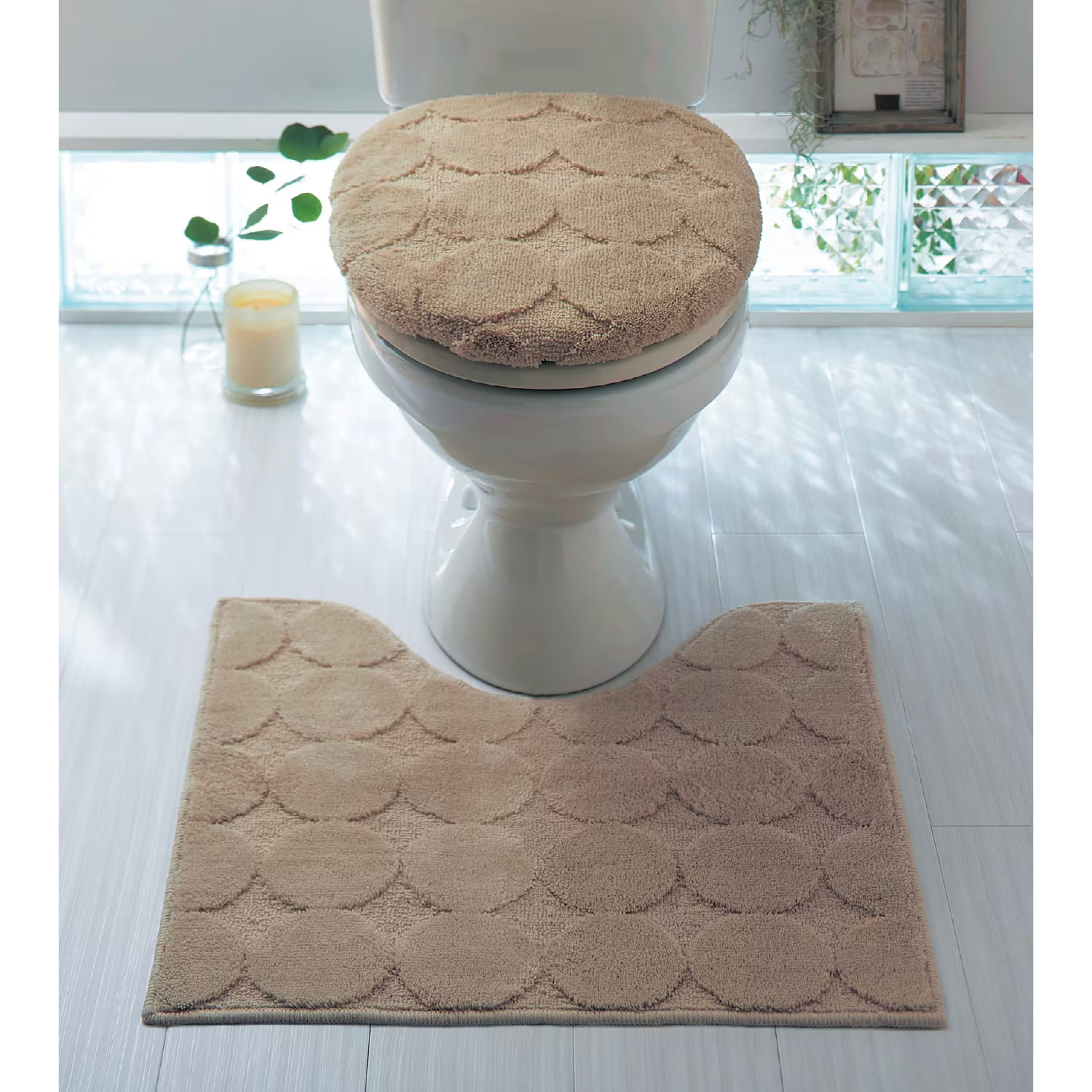 【ベルメゾン】サークル柄の抗菌防臭トイレマット・フタカバー(単品・セット) 【選べる20タイプ】 【ベルメゾン】サークル柄の抗菌防臭トイレマット・フタカバー(単品・セット) 【選べる20タイプ】