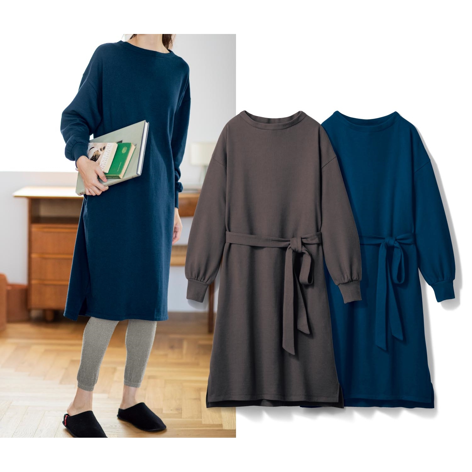 裏起毛ワンピースの通販 通販のベルメゾンネット 裏起毛ワンピースの通販 通販のベルメゾンネット