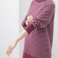 袖口リブ仕様で家事のときなども腕まくりしやすい