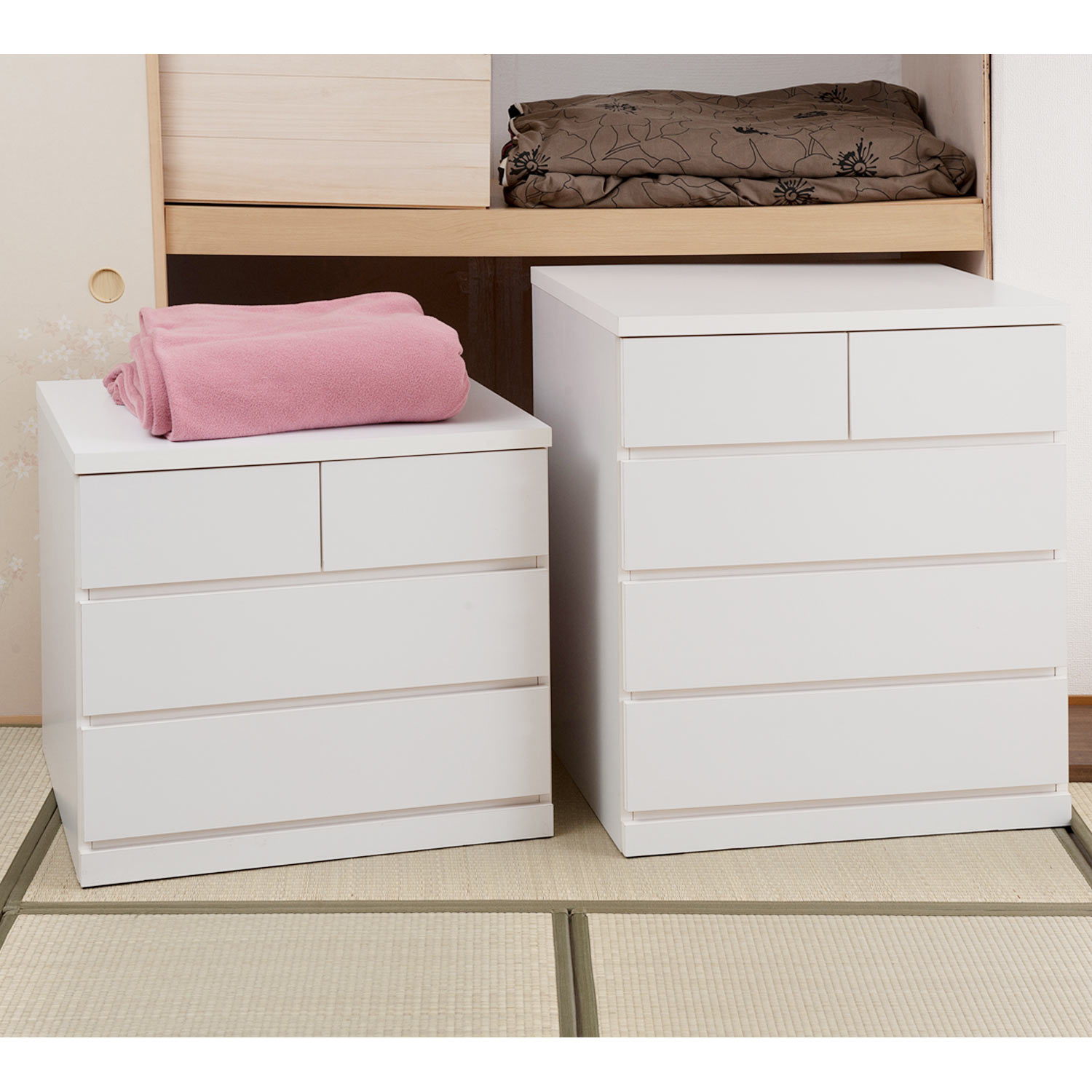 【ベルメゾン】隠しキャスター付き。押入れ収納チェスト 【ベルメゾン】隠しキャスター付き。押入れ収納チェスト