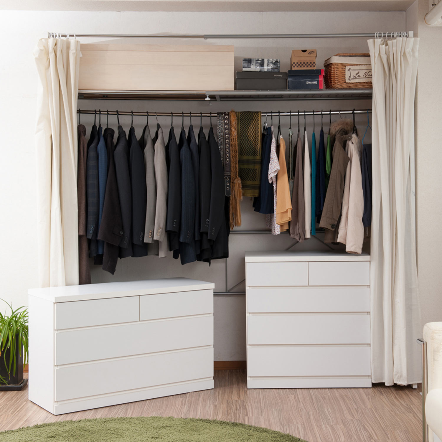 【ベルメゾン】隠しキャスター付き。クローゼット収納チェスト 【奥行40cm】 【ベルメゾン】隠しキャスター付き。クローゼット収納チェスト 【奥行40cm】