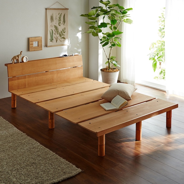 【ベルメゾン】コンセント付き頑丈仕様のすのこベッド