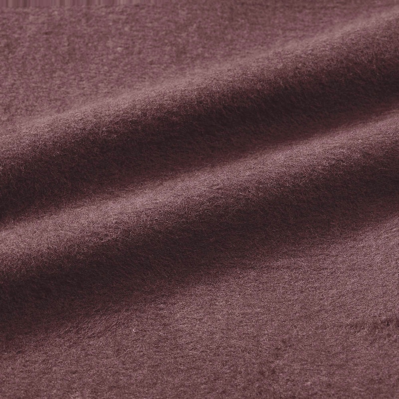 肌あたりのやさしい裏起毛であたたかい