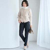 モデル身長168cm／M・股下70cm　※写真は撮影用のため、股下+6cmになります。