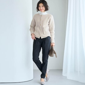 モデル身長168cm／M・股下70cm　※写真は撮影用のため、股下+6cmになります。