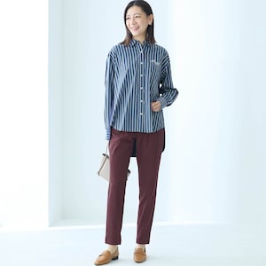 モデル身長172cm／M・股下70cm※写真は撮影用のため股下+6cmになります。