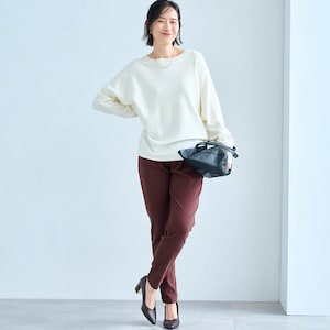 モデル身長168cm／M・股下70cm※写真は撮影用のため股下+6cmになります。