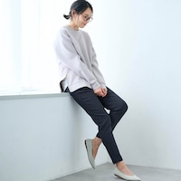 モデル身長168cm／M・股下70cm※写真は撮影用のため股下+6cmになります。