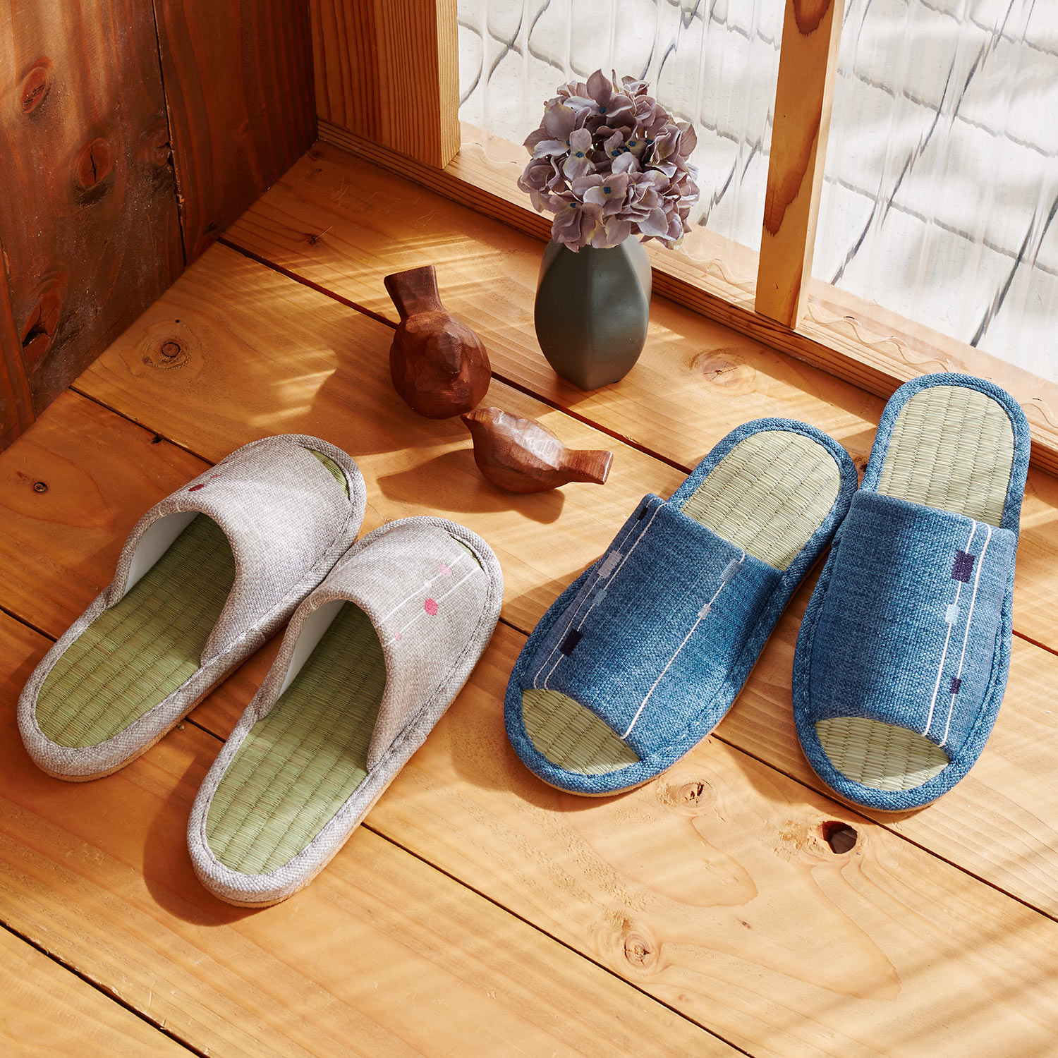 お揃いで履けるい草のモダン柄スリッパ 夏スリッパ 通販のベルメゾンネット お揃いで履けるい草のモダン柄スリッパ 夏スリッパ 通販のベルメゾンネット