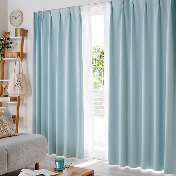 【ベルメゾン】【カーテンセット】【99サイズ】 遮光・遮熱・防音・形状記憶 & UVカット・遮熱ミラーレースカーテンセット