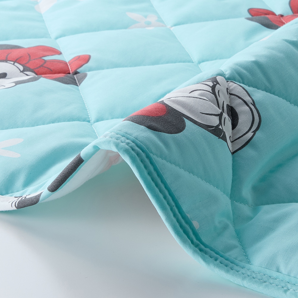 綿混素材の洗えるキルトラグ（選べるキャラクター）（ディズニー ラグ