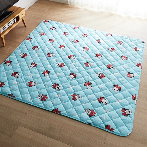 綿混素材の洗えるキルトラグ（選べるキャラクター）