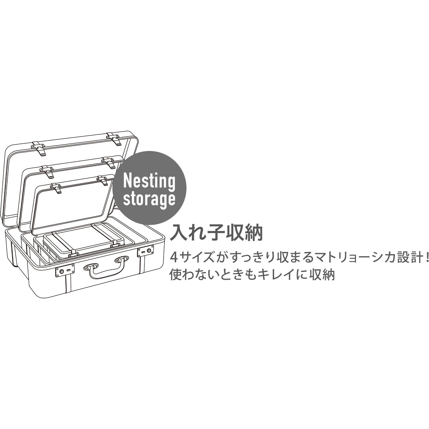 おしゃれなトランク風収納ケース（収納ボックス/バスケット/小物収納