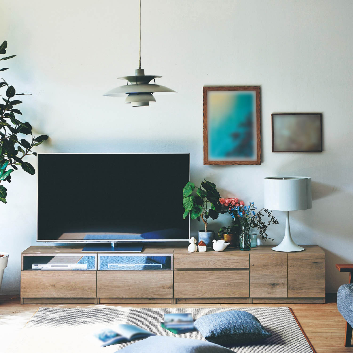 組み合わせが選べるテレビ台 <幅59.5cm×扉タイプ/引出しタイプ/デッキ収納/ワゴン>