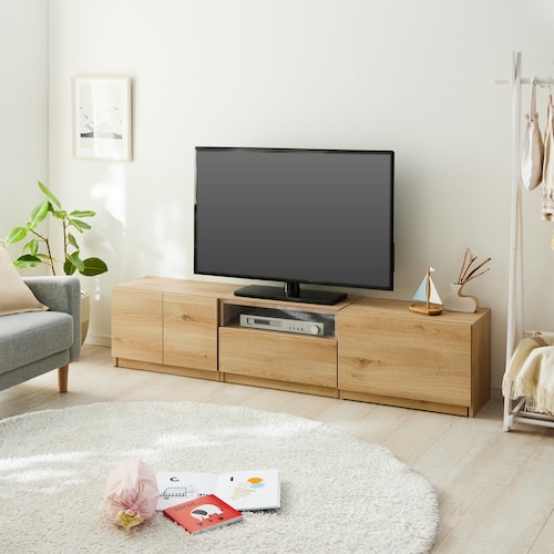 組み合わせが選べるテレビ台 ＜幅59.5cm×扉タイプ／引出しタイプ／デッキ収納／ワゴン＞