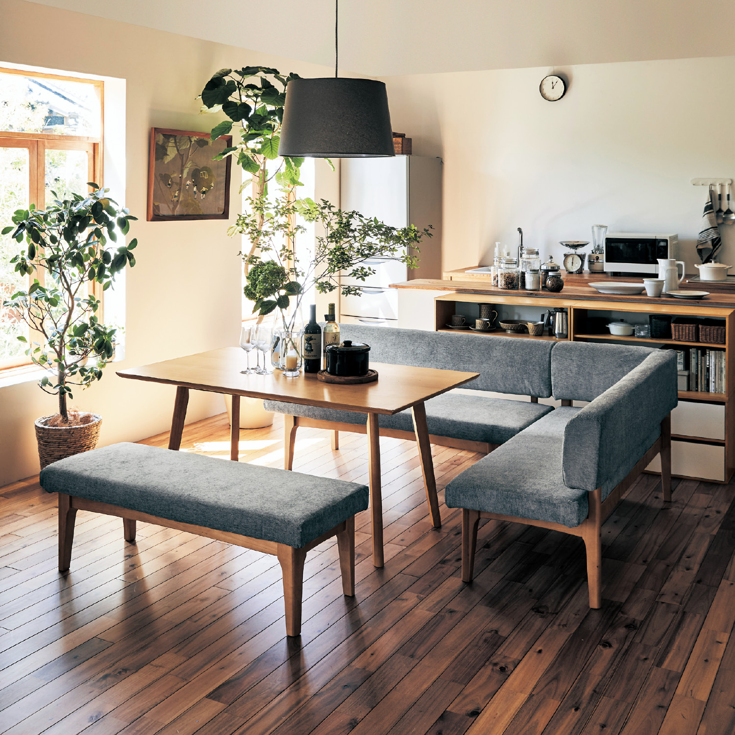 【BELLE MAISON DAYS】空間を広く使おう。カバーリングダイニングソファー