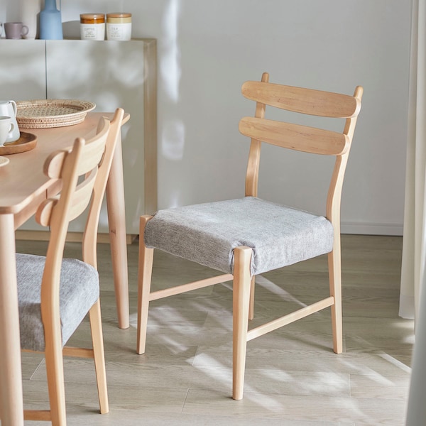 【ベルメゾン】【在庫限りのお買得】 すっきりとしたまるみのカバーリングダイニングチェア