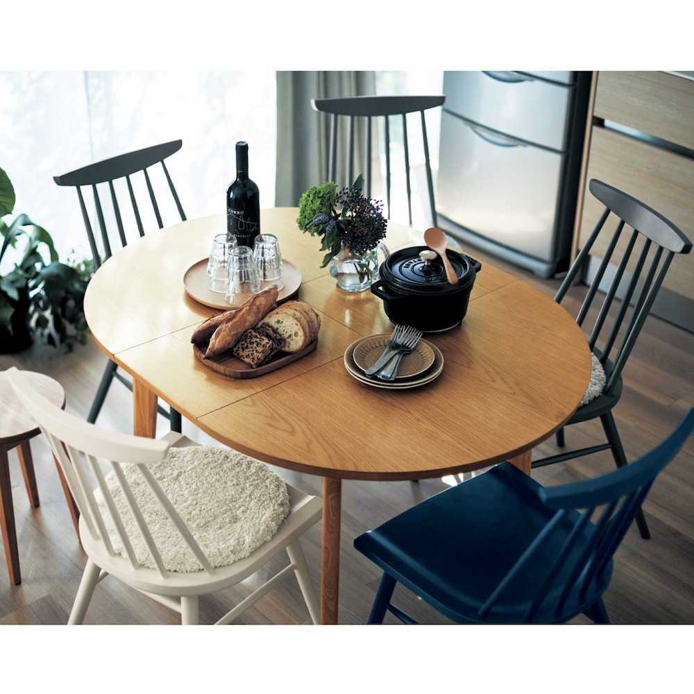 【BELLE MAISON DAYS】集える円形エクステンションダイニングテーブル