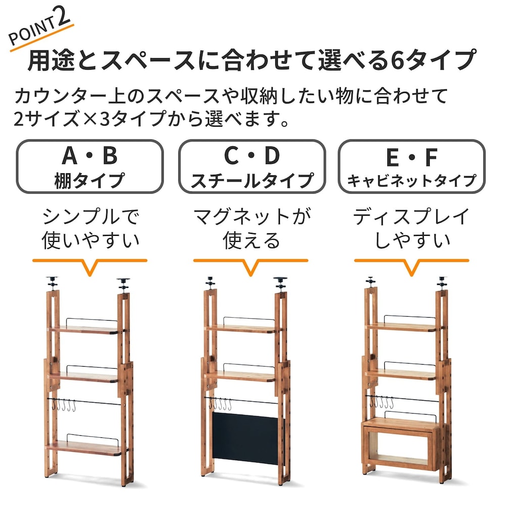 おすすめポイント　※タイプEは終売です。