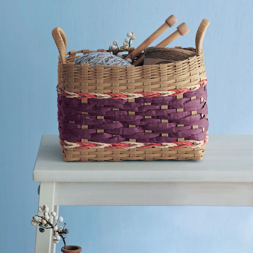 手作りキット】クラフトテープと紙ひもカゴ（手芸/手作り/ソーイング