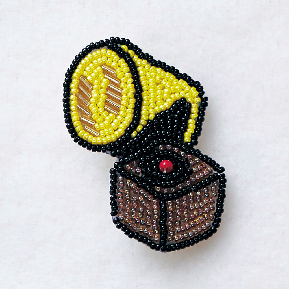 【くららぼ】【おうち時間ぴったり!】ビーズ刺しゅうブローチ手作りキット