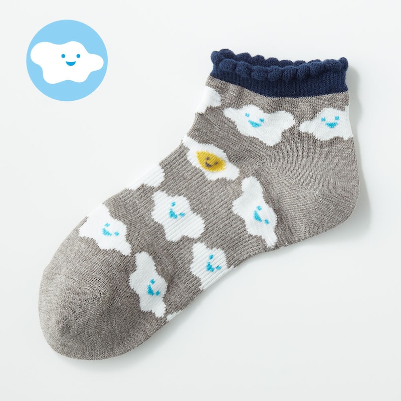 Ｓ２６９／雲と目玉焼き(スニーカー丈)