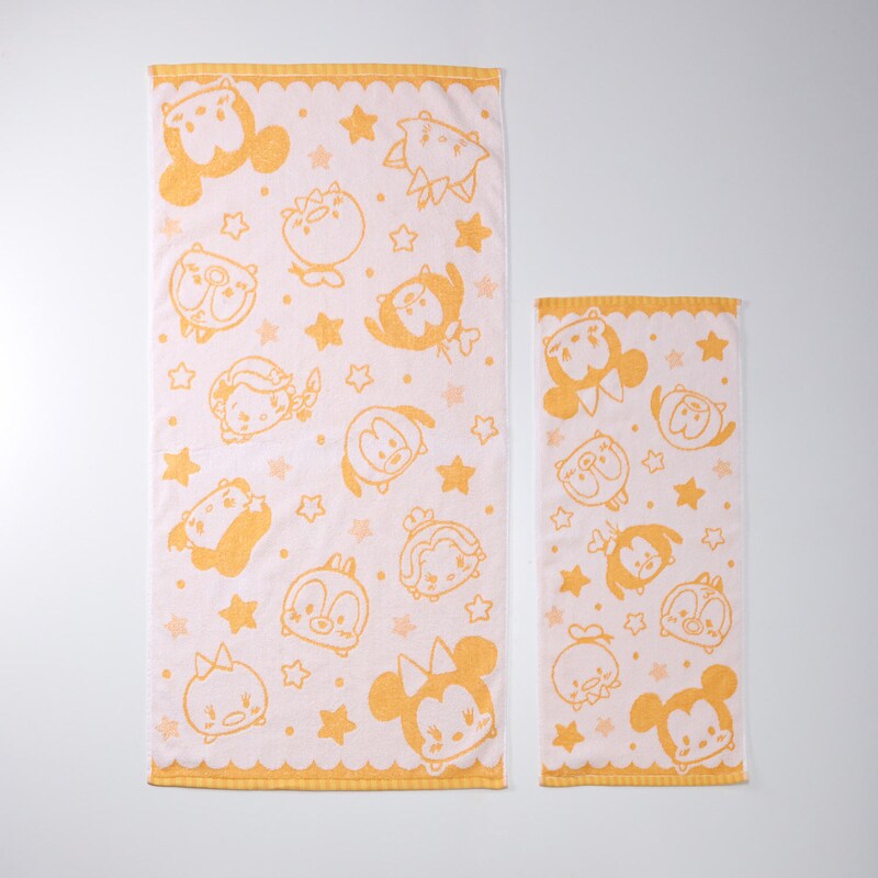 無撚糸を使用したふわふわタオル同柄２枚セット 選べるキャラクター ディズニー Disney 通販のベルメゾンネット