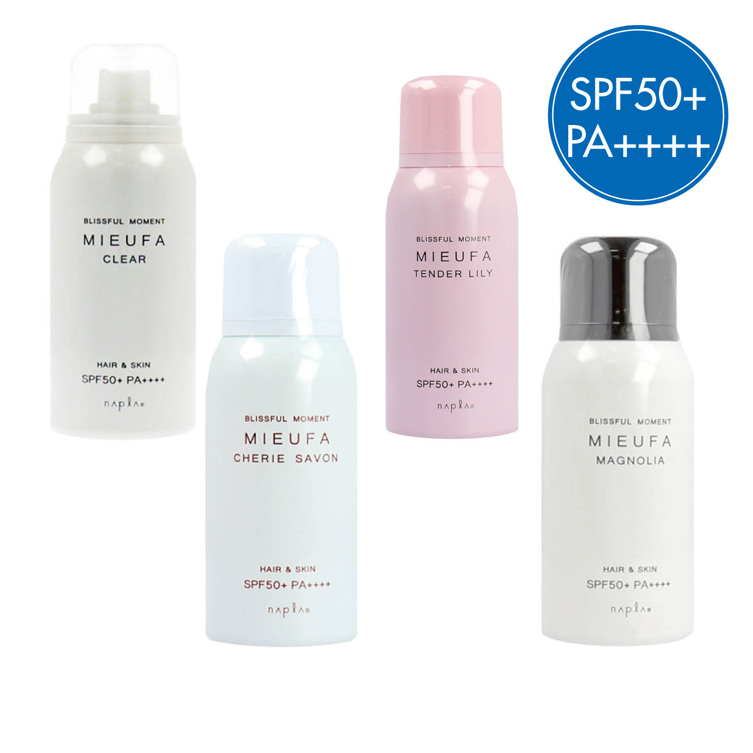 ミーファ フレグランスUVスプレー (SPF50+・PA++++) ミーファ フレグランスUVスプレー (SPF50+・PA++++)