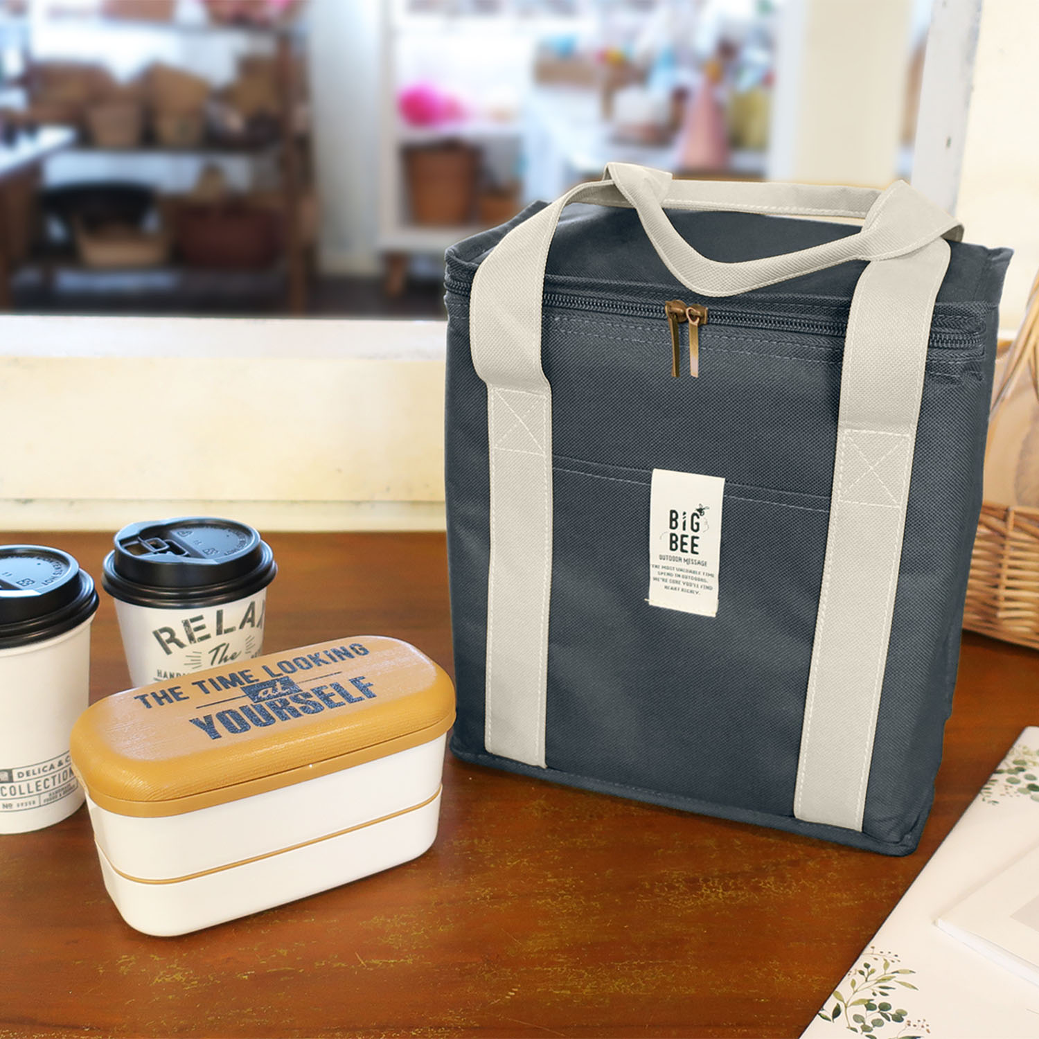 【ベルメゾン】BOX型クーラーランチバッグ