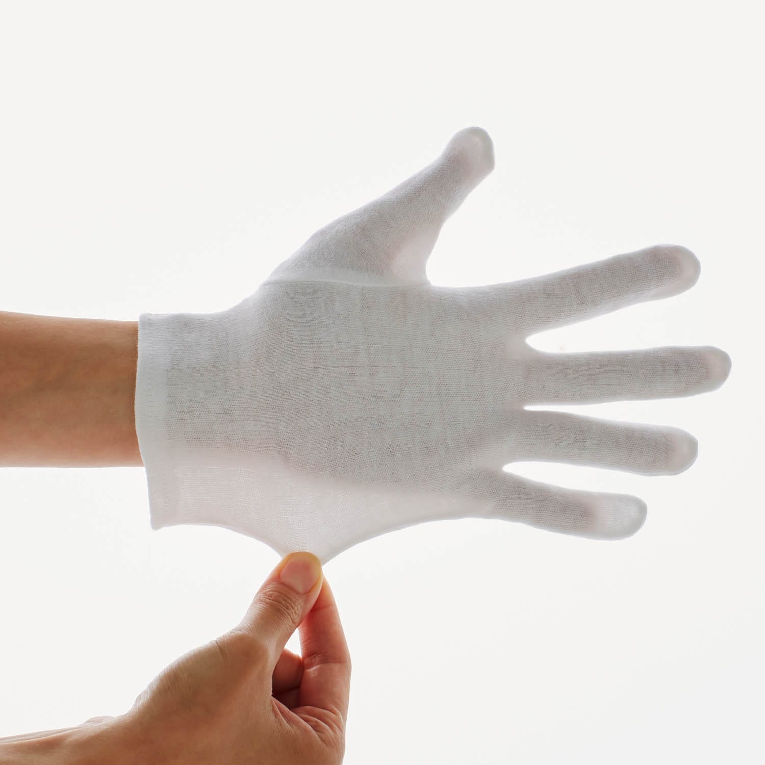 ＜ベルメゾン＞コットンで作った薄型インナー手袋8枚セット 【外出時の手の保護に】