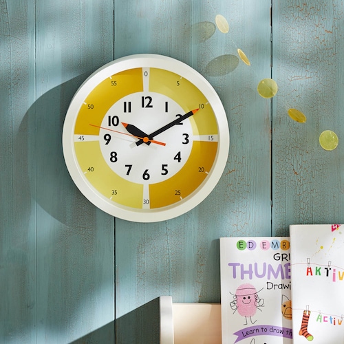 【子供部屋におすすめ】自分の時間をつくるのがうまくなる掛け時計 フンプンクロック[日本製]（レムノス/Lemnos）