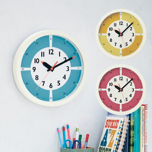 【子供部屋におすすめ】自分の時間をつくるのがうまくなる掛け時計 フンプンクロック[日本製]（レムノス/Lemnos）