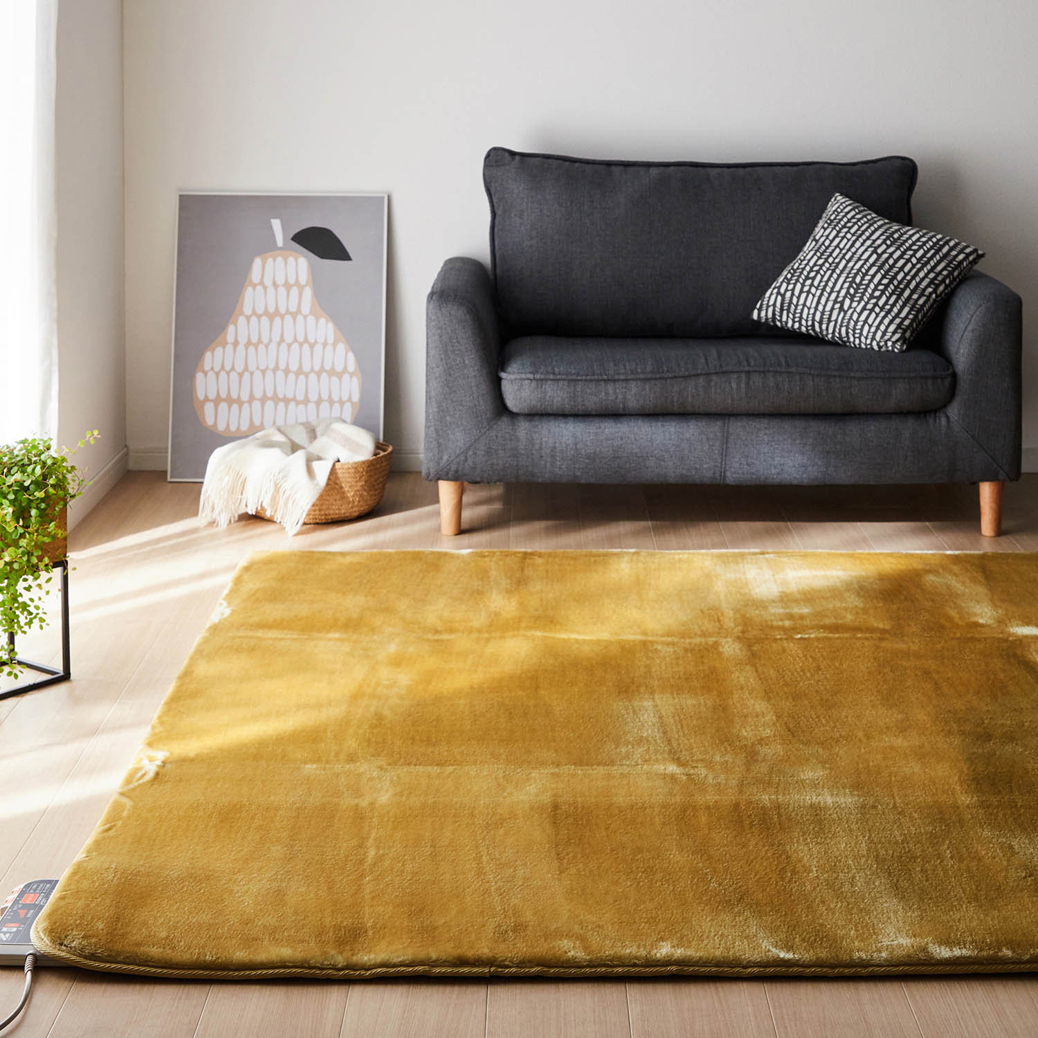 【ベルメゾン】カバー付きと本体のみが選べる電磁波カットホットカーペット