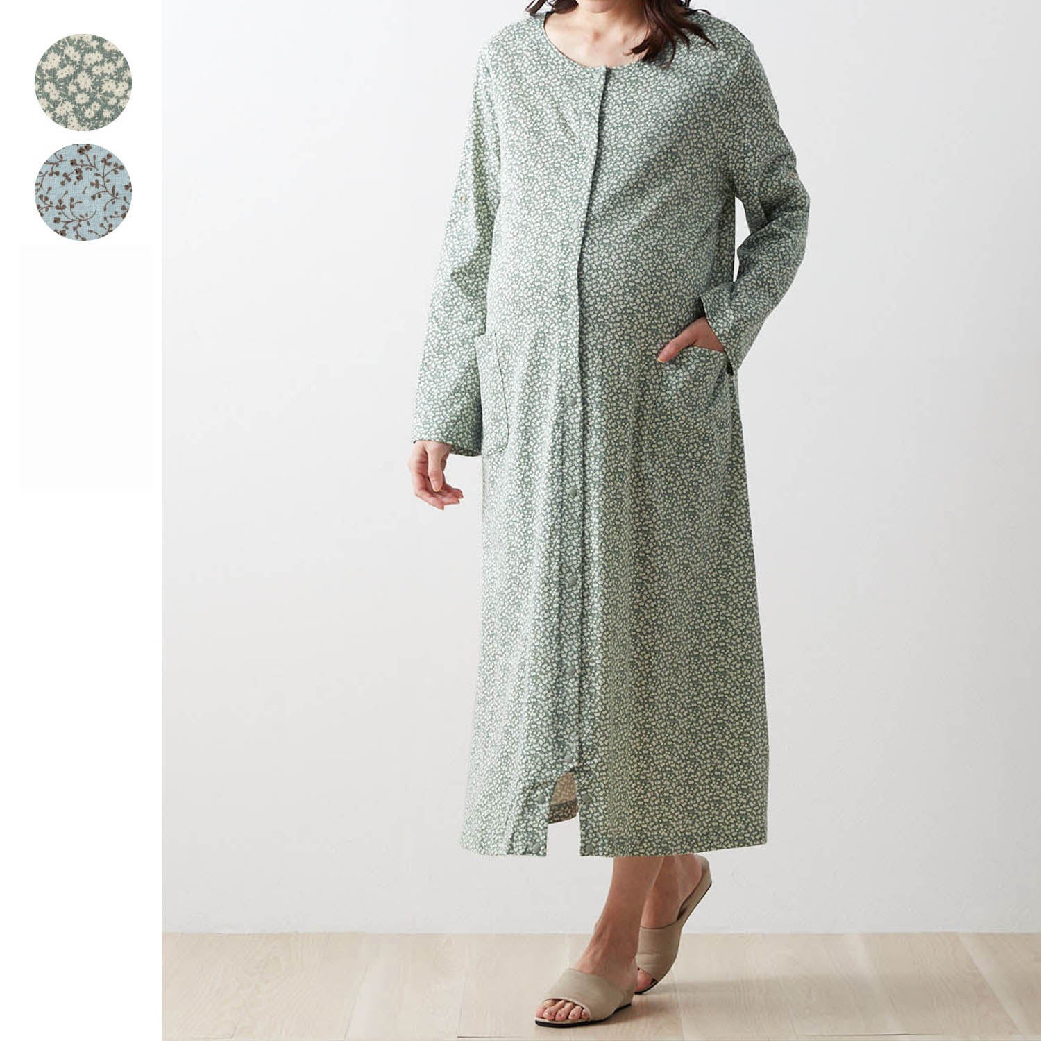 マタニティサイズ2way長袖ワンピースパジャマ 産前 産後 レイカズンニース Ray Cassin Niece 通販のベルメゾンネット マタニティサイズ2way長袖ワンピースパジャマ 産前 産後 レイカズンニース Ray Cassin Niece 通販のベルメゾンネット