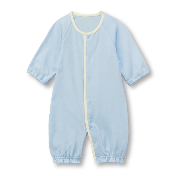 【ベルメゾン】パイピング配色ラグランツーウェイオール 【ベビー服 新生児 長袖】