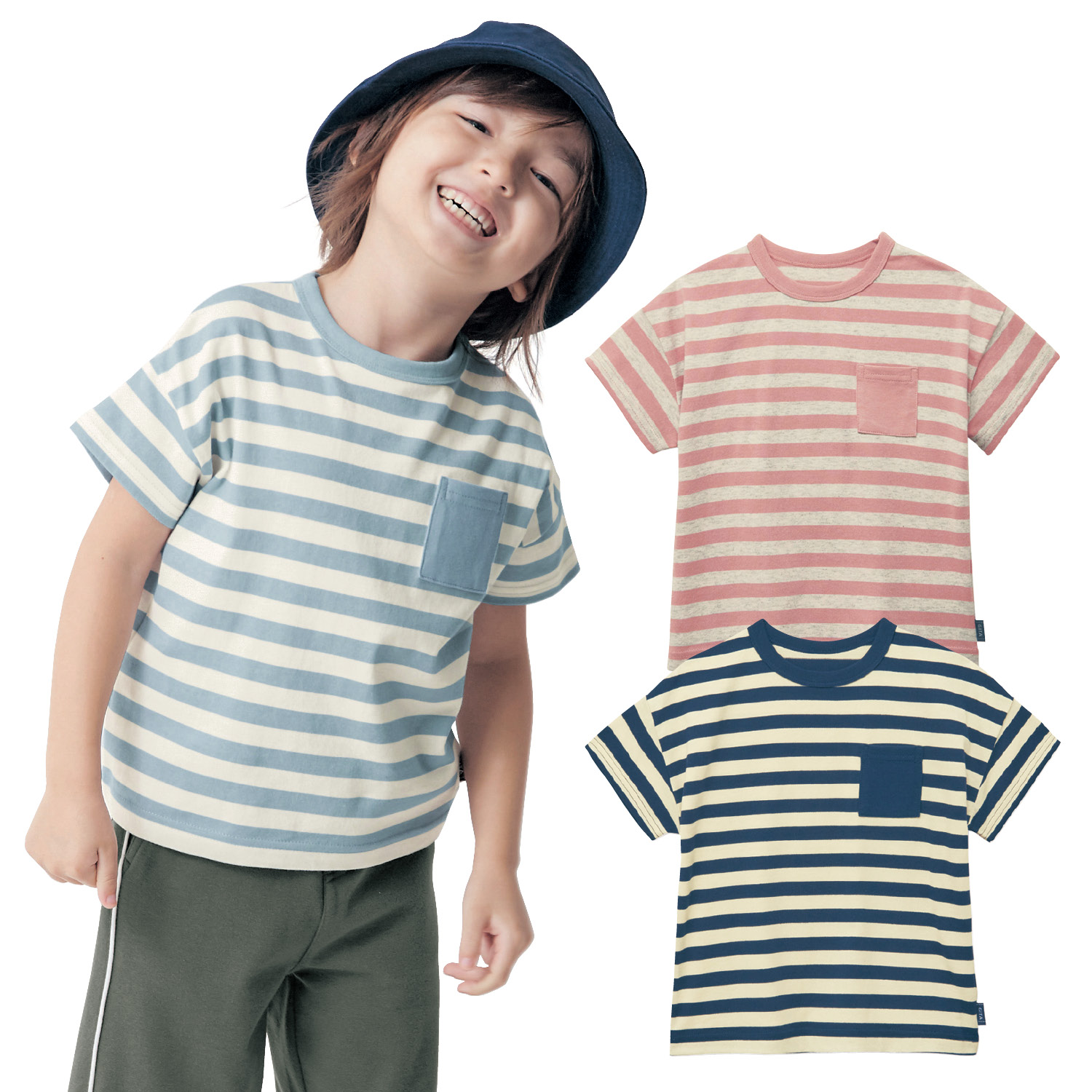 シンプルおしゃれな胸ポケットボーダー半袖tシャツ 男の子 女の子 子供服 ジータ Gita 通販のベルメゾンネット シンプルおしゃれな胸ポケットボーダー半袖tシャツ 男の子 女の子 子供服 ジータ Gita 通販のベルメゾンネット