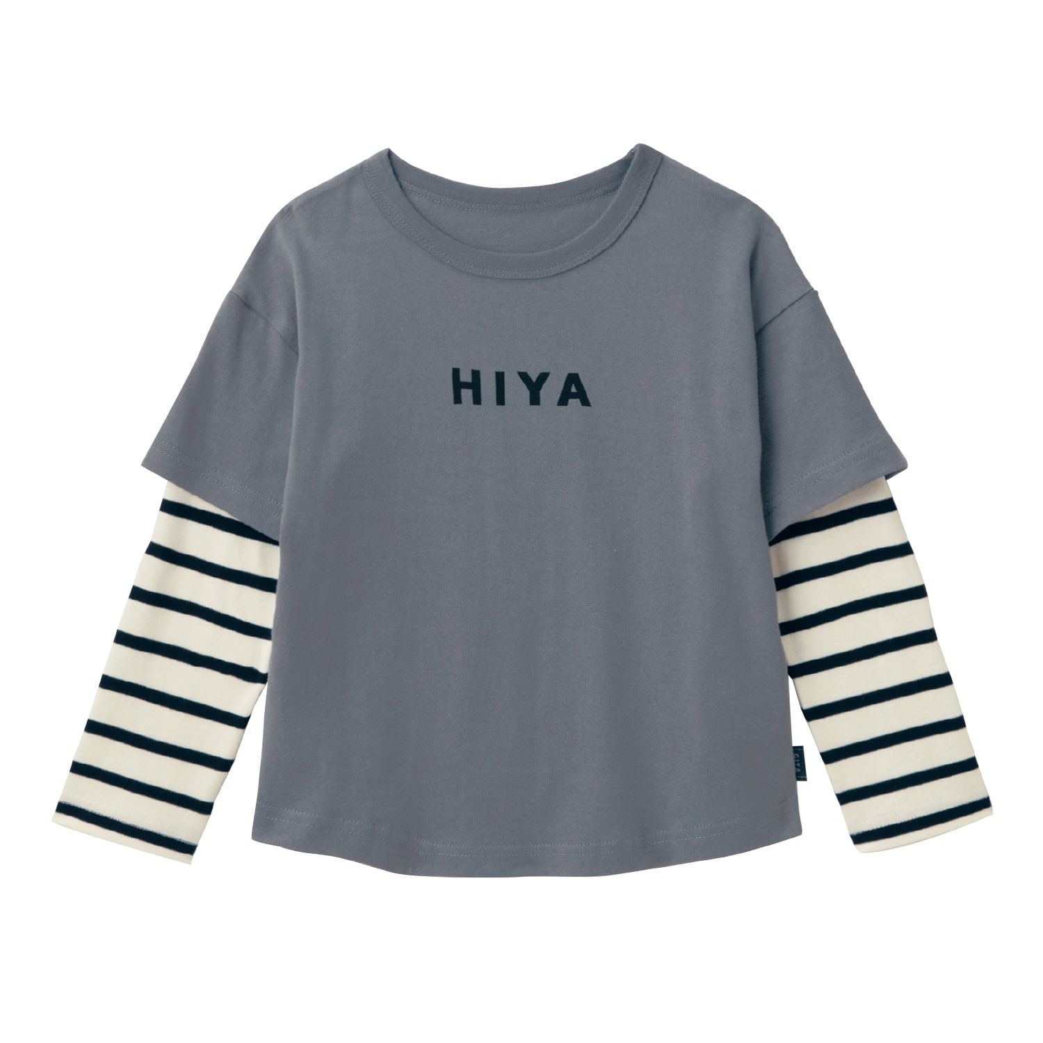 重ね着風袖レイヤード長袖Ｔシャツ【子供服】【男の子】【女の子】の