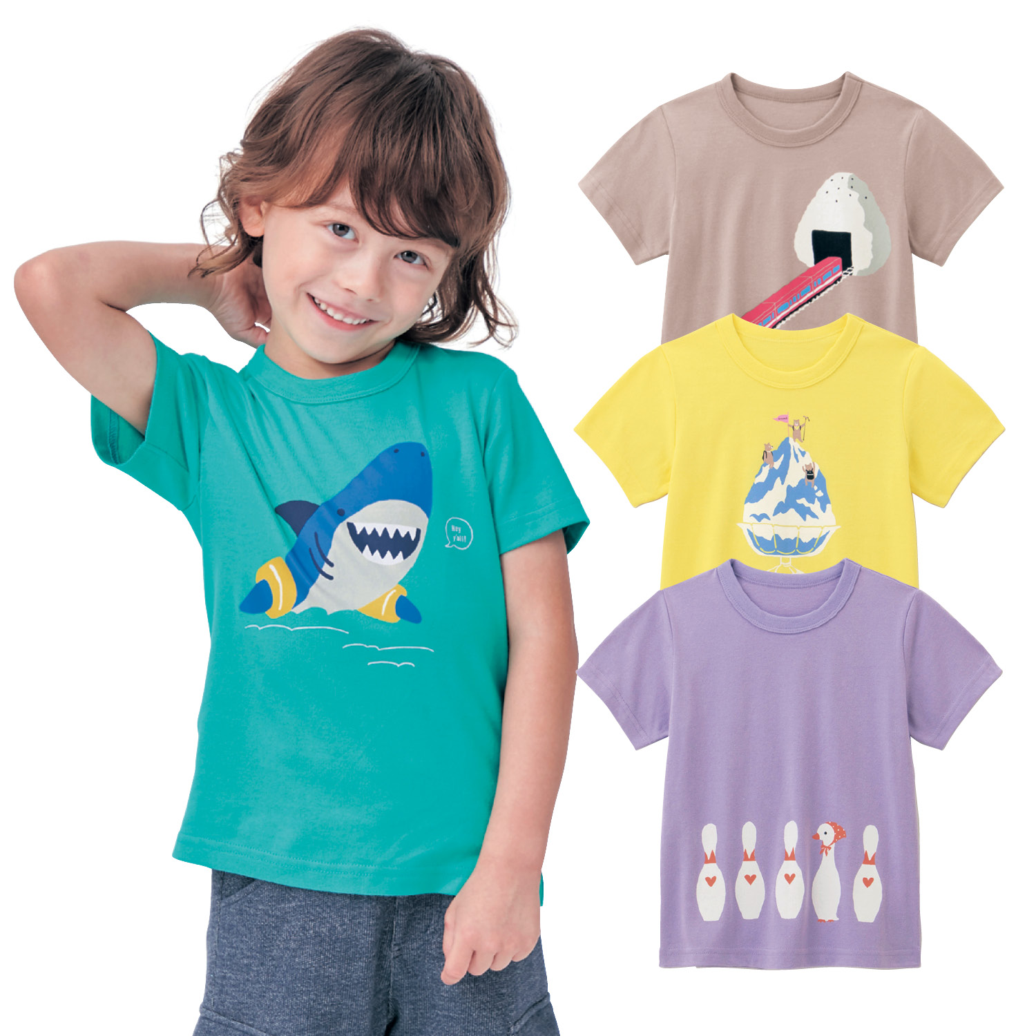 思わずクスッとしちゃうプリント半袖tシャツ 男の子 女の子 子供服 通販のベルメゾンネット 思わずクスッとしちゃうプリント半袖tシャツ 男の子 女の子 子供服 通販のベルメゾンネット