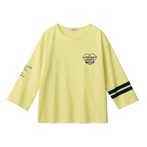 プチプラ！袖ライン綿素材七分袖Ｔシャツ 【子供服】